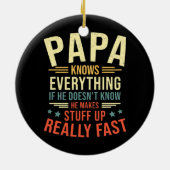 Papa Papa Papa Papa Keramik Ornament (Hinten)