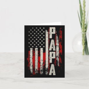 PAPA Patriotischer Opa Amerikanische Flagge Vatert Karte