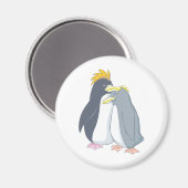 Papa Penguin Lieben Mama Penguin Magnet (Vorderseite/Rückseite)