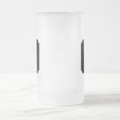 Papa Personalisierbares Monogramm Mattglas Bierglas (Mittel)