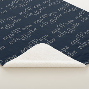Papa Personalisiert Sherpa Blanka Sherpadecke