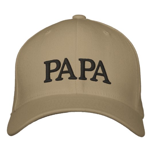 Papa Pet Bestickte Kappe (Vorderseite)