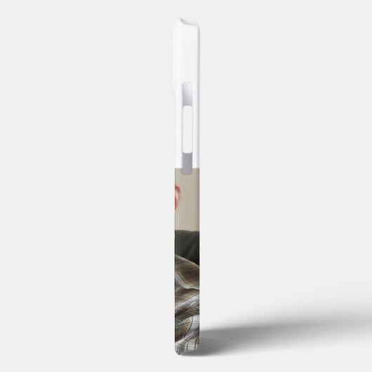 Papa photo with blue text Case-Mate iPhone hülle (Rückseite / Links)