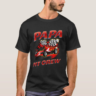 Papa Pit Crew Race Auto Geburtstagsparty Racing Fa T-Shirt