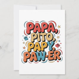 Papa Pito Pappy Pawer Dankeskarte