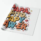 Papa Pito Pappy Pawer Geschenkpapier (Ungerollt)