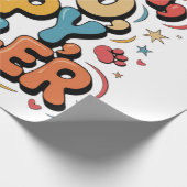 Papa Pito Pappy Pawer Geschenkpapier (Ecke)