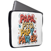 Papa Pito Pappy Pawer Laptopschutzhülle (Vorne Rechts)