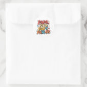 Papa Pito Pappy Pawer Runder Aufkleber (Tasche)
