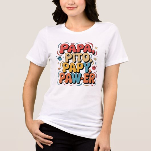Papa Pito Pappy Pawer Tri-Blend Shirt (Vorderseite)