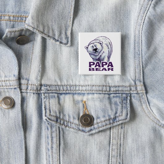 Papa Polar Bear Button (Beispiel)
