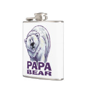 Papa Polar Bear Flachmann (Links)