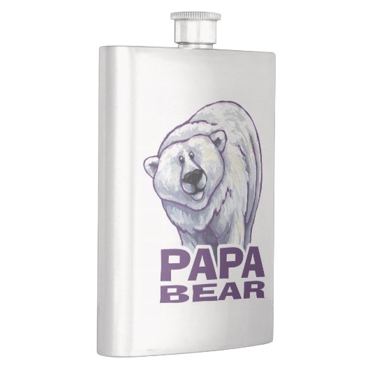 Papa Polar Bear Flachmann (Rechts)