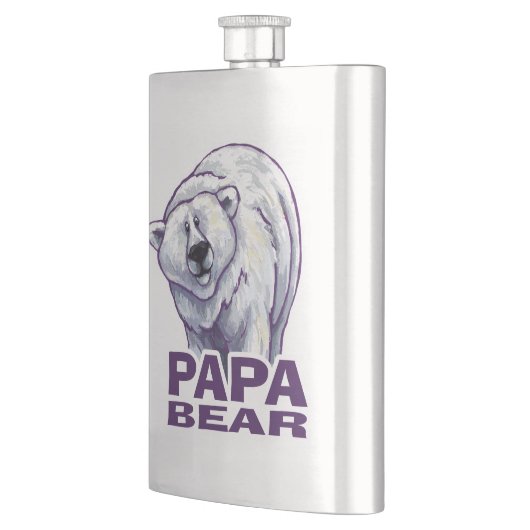 Papa Polar Bear Flachmann (Links)