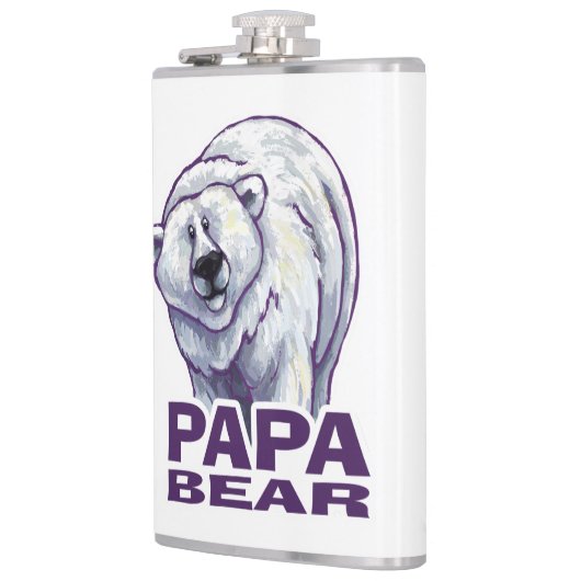 Papa Polar Bear Flachmann (Links)