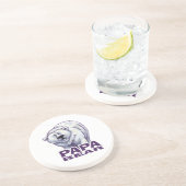Papa Polar Bear Getränkeuntersetzer (Seite)
