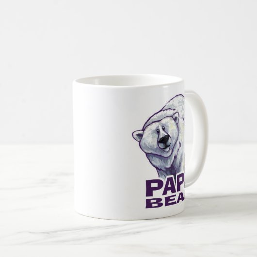 Papa Polar Bear Kaffeetasse (VorderseiteRechts)