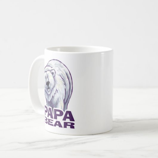 Papa Polar Bear Kaffeetasse (Vorderseite Links)