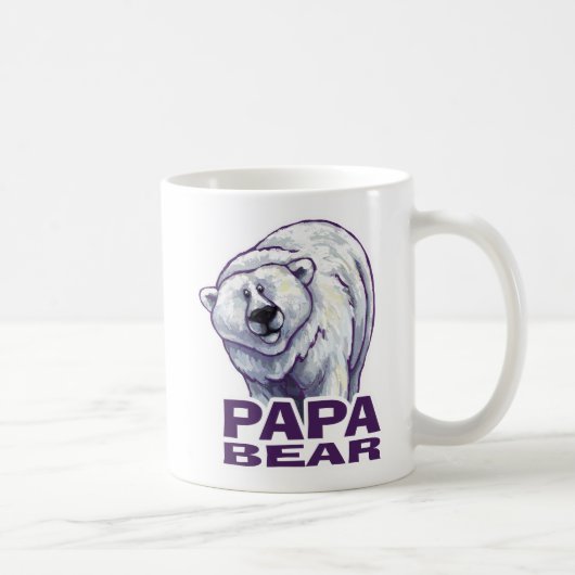 Papa Polar Bear Kaffeetasse (Rechts)