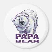 Papa Polar Bear Magnet (Vorne)