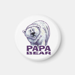 Papa Polar Bear Magnet