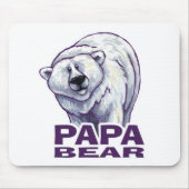 Papa Polar Bear Mousepad (Vorne)
