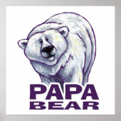 Papa Polar Bear Poster (Vorne)