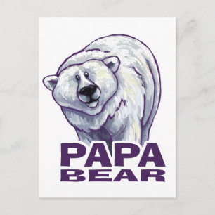 Papa Polar Bear Postkarte