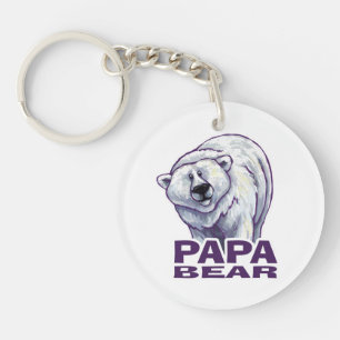 Papa Polar Bear Schlüsselanhänger