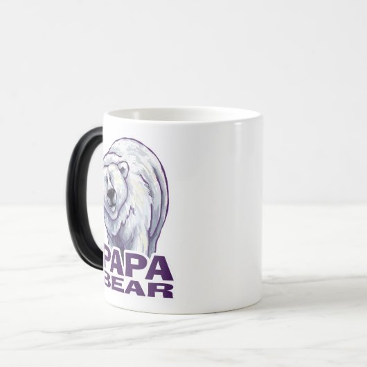 Papa Polar Bear Verwandlungstasse (Vorderseite Links)