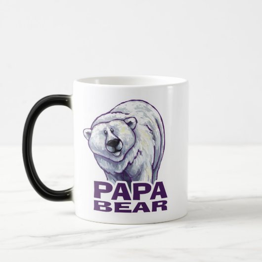 Papa Polar Bear Verwandlungstasse (Links)