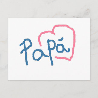 Papá - Postal Postkarte