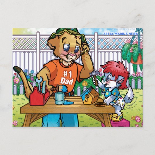 PAPA Postcard Postkarte (Vorderseite)