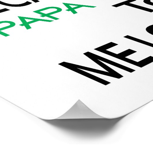 Papa Poster (Standard-Bildformat) (Ecke)