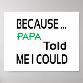 Papa Poster (Standard-Bildformat) (Vorne)