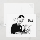 Papa Postkarte (Vorne/Hinten)