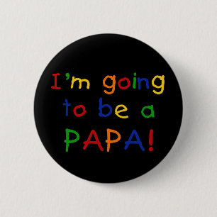 Papa - Primärfarben Button