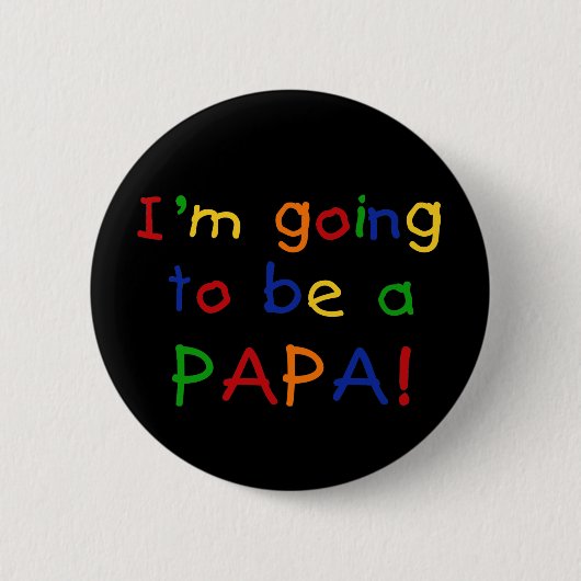 Papa - Primärfarben Button (Vorderseite)