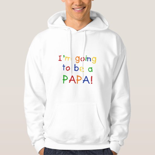 Papa - Primärfarben Hoodie (Vorderseite)