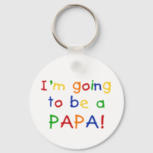 Papa - Primärfarben Schlüsselanhänger