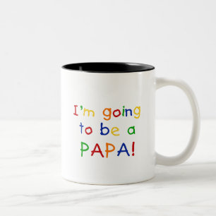 Papa - Primärfarben Zweifarbige Tasse