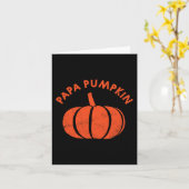 Papa Pumpkin-Familie für Herbst im Herbst Hallowee Karte (Gelbe Blume)