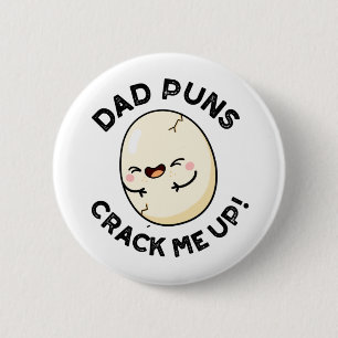 Papa Puns bringen mich zum Lachen Lustiger Eierwit Button