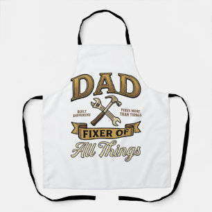 Papa Repariert Alle Antiquitäten Gravur Shirt_1 Schürze