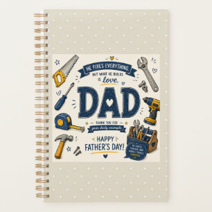 Papa repariert alles Vater-Tag-Planer Planer