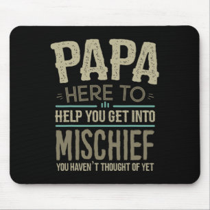 Papa S from Grandchildren for Men Vathage Day Papa Mousepad