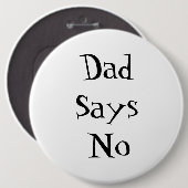 Papa sagt Nein-Taste Button (Vorne & Hinten)