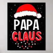 Papa Santa Claus Christmas Matching Costume Poster (Vorne)