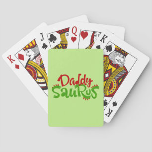 Papa Saurus Dinosaur Spielkarten