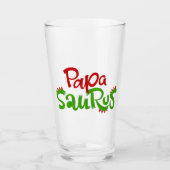 Papa Saurus Glas (Vorderseite)